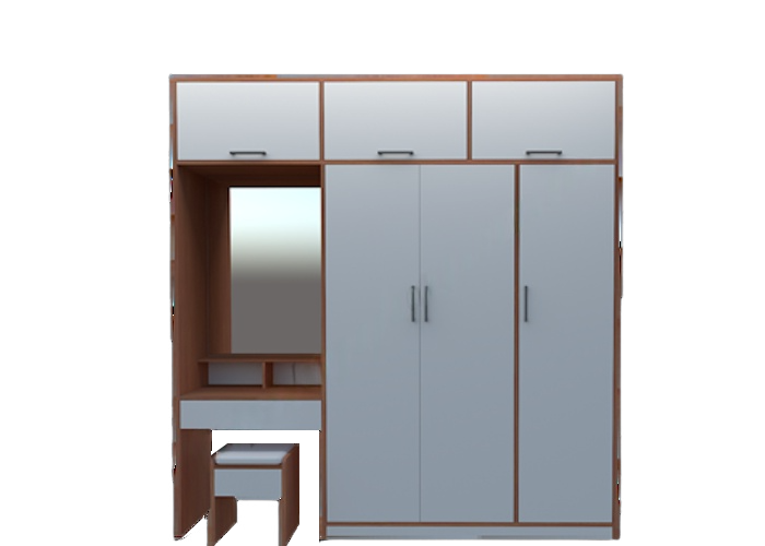 Tủ 3 cánh 3 nắp + bàn phấn - Chinhuei